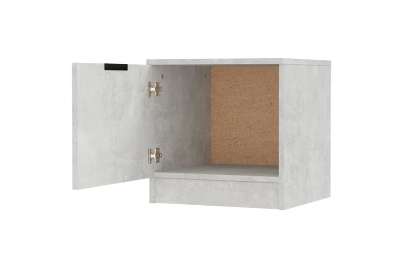Nattbord 2 stk betonggrå 40x39x40 cm - Grå - Sengebord & nattbord