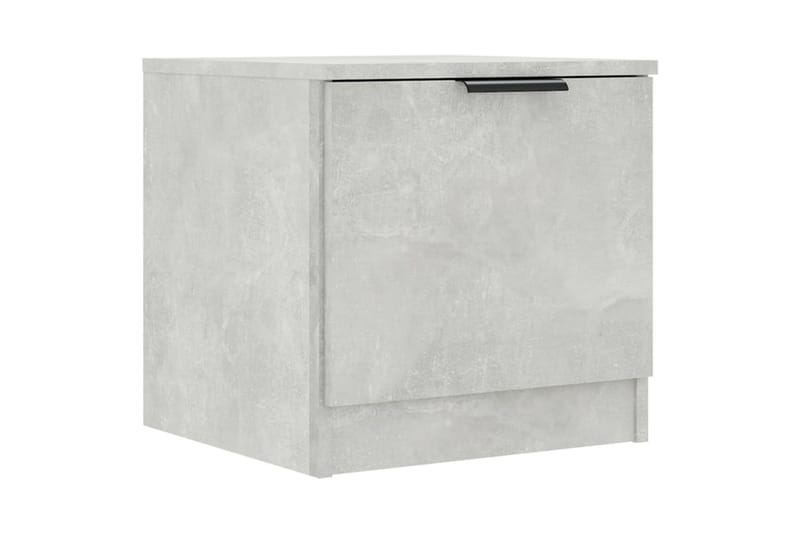 Nattbord 2 stk betonggrå 40x39x40 cm - Grå - Møbler - Bord - Avlastningsbord - Sengebord & nattbord