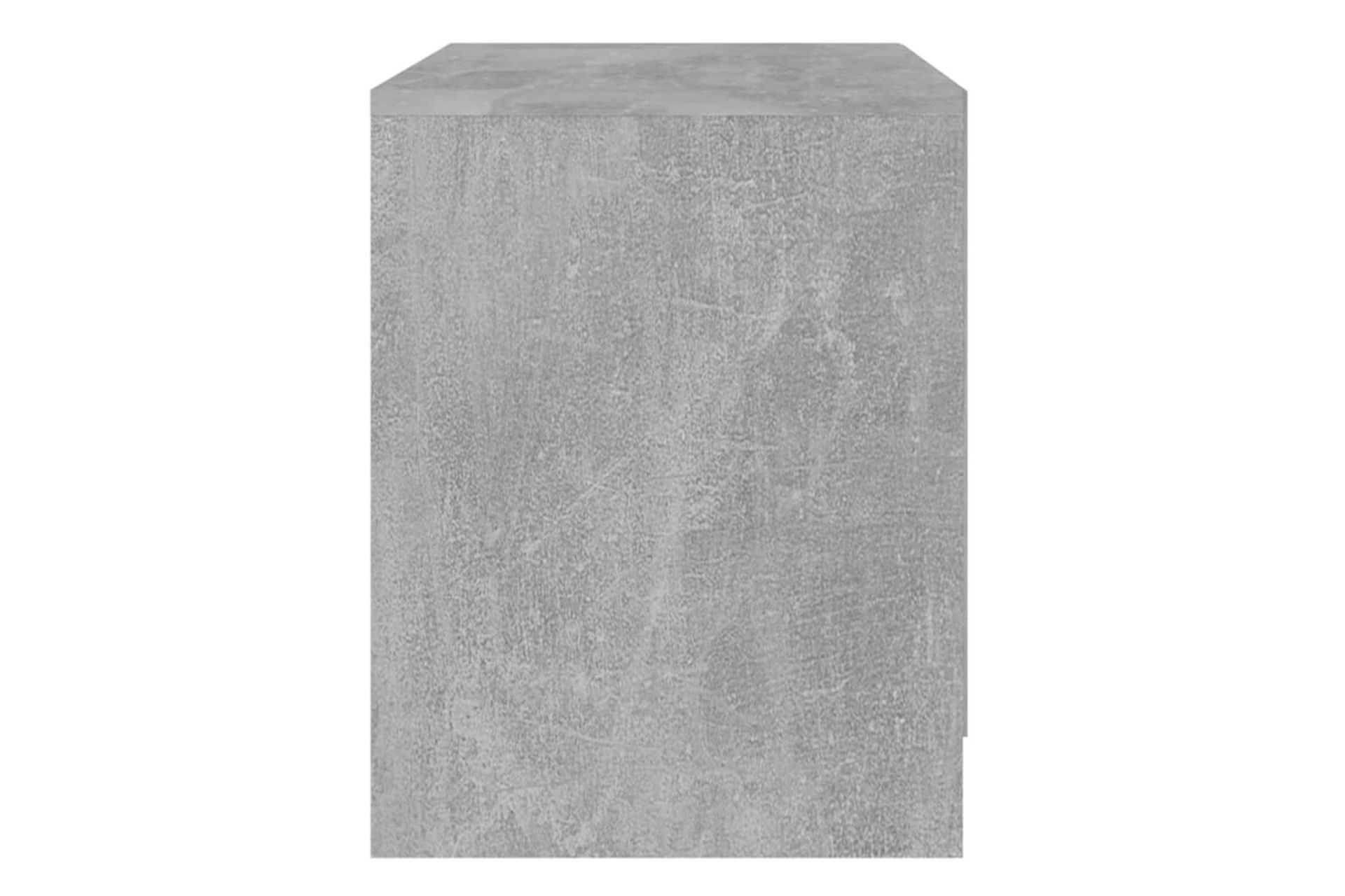 Nattbord 2 stk betonggrå 45x34,5x44,5 cm sponplate - Grå - Møbler - Bord - Avlastningsbord - Sengebord & nattbord