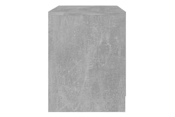 Nattbord 2 stk betonggrå 45x34,5x44,5 cm sponplate - Grå - Møbler - Bord - Avlastningsbord - Sengebord & nattbord