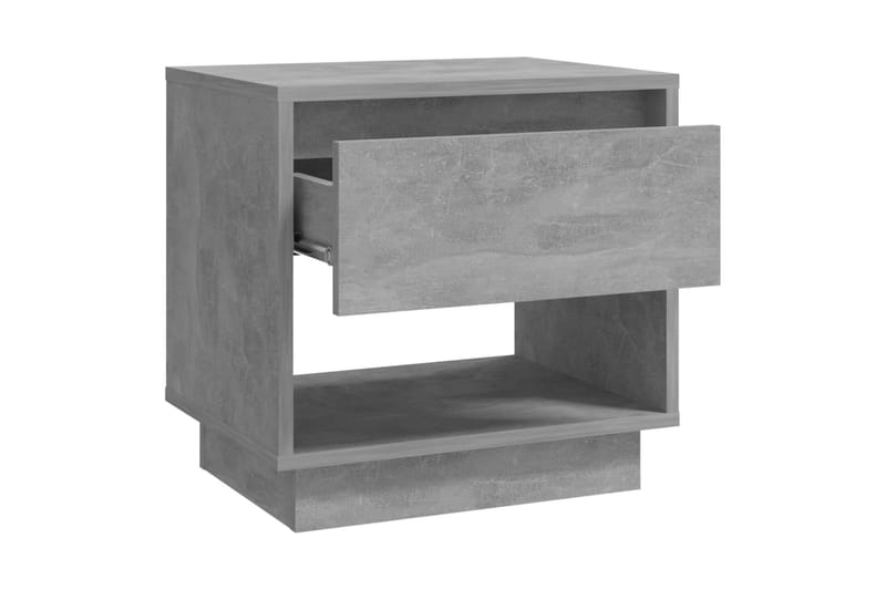 Nattbord 2 stk betonggrå 45x34x44 cm sponplate - Grå - Møbler - Bord - Avlastningsbord - Sengebord & nattbord