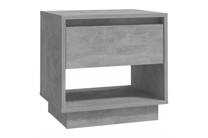 Nattbord 2 stk betonggrå 45x34x44 cm sponplate - Grå - Møbler - Bord - Avlastningsbord - Sengebord & nattbord