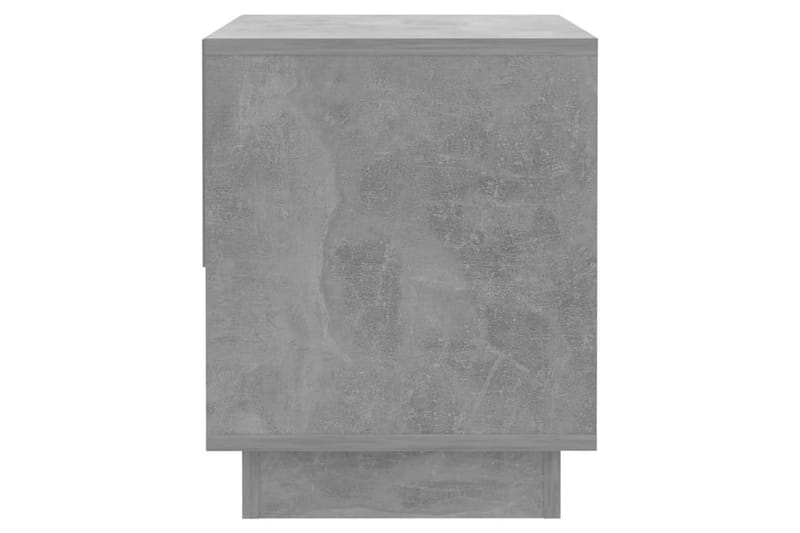 Nattbord 2 stk betonggrå 45x34x44 cm sponplate - Grå - Sengebord & nattbord