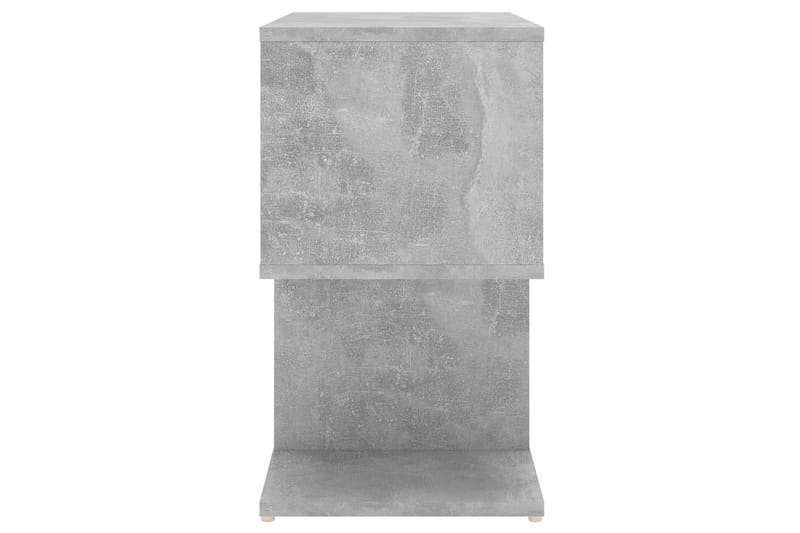 Nattbord 2 stk betonggrå 50x30x51,5 cm sponplate - Grå - Sengebord & nattbord