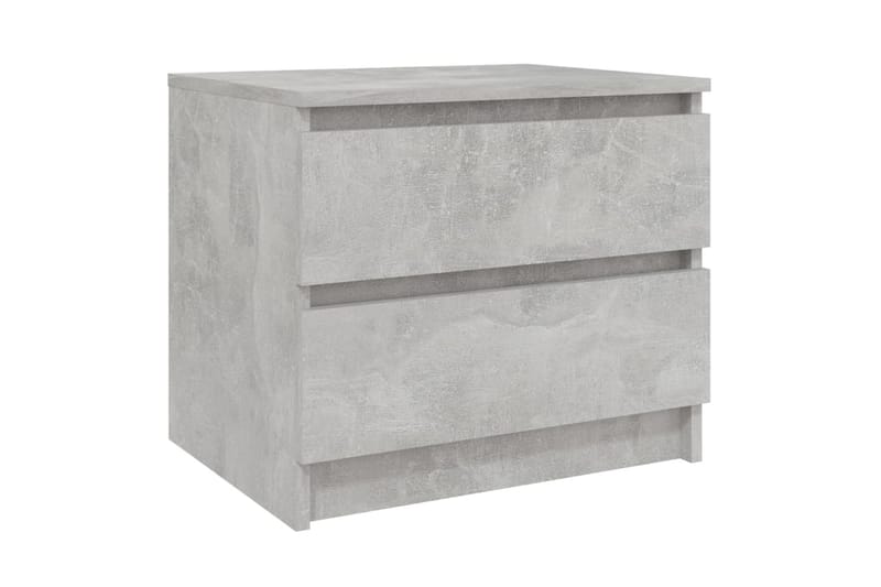 Nattbord 2 stk betonggrå 50x39x43,5 cm sponplate - Grå - Møbler - Bord - Avlastningsbord - Sengebord & nattbord