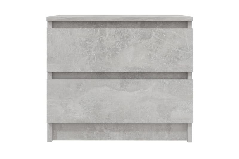 Nattbord 2 stk betonggrå 50x39x43,5 cm sponplate - Grå - Møbler - Bord - Avlastningsbord - Sengebord & nattbord