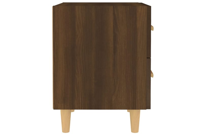 Nattbord 2 stk brun eik 40x35x47,5 cm - Brun - Sengebord & nattbord