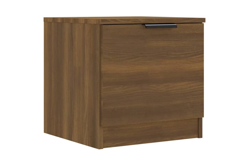 Nattbord 2 stk brun eik 40x39x40 cm - Brun - Møbler - Bord - Avlastningsbord - Sengebord & nattbord