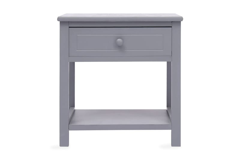 Nattbord 2 stk grå 40x29x42 cm keisertre - Grå - Møbler - Bord - Avlastningsbord - Sengebord & nattbord