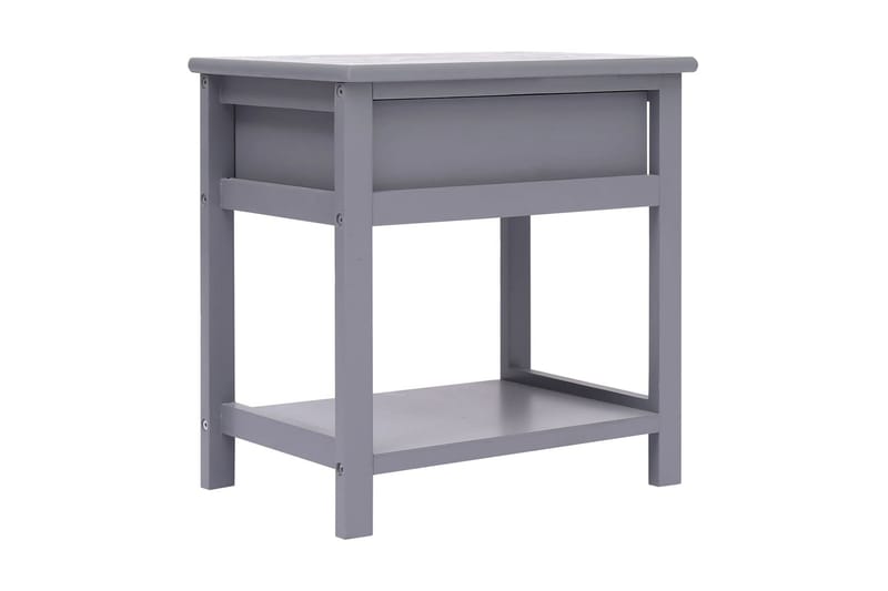Nattbord 2 stk grå 40x29x42 cm keisertre - Grå - Møbler - Bord - Avlastningsbord - Sengebord & nattbord