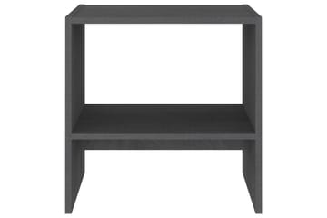 Nattbord 2 stk grå 40x30,5x40 cm heltre furu - Grå - Møbler - Bord - Avlastningsbord - Sengebord & nattbord