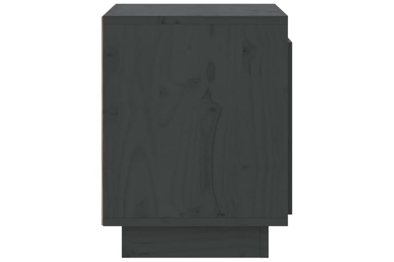Nattbord 2 stk grå 40x30x40 heltre furu - Grå - Møbler - Bord - Avlastningsbord - Sengebord & nattbord