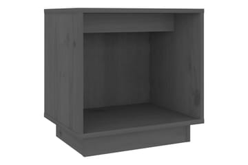Nattbord 2 stk grå 40x30x40 heltre furu - Grå - Møbler - Bord - Avlastningsbord - Sengebord & nattbord