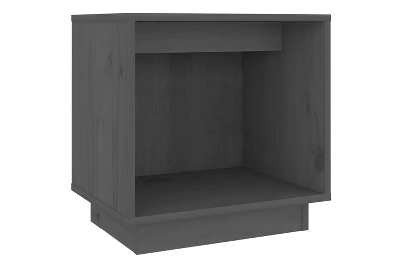 Nattbord 2 stk grå 40x30x40 heltre furu - Grå - Møbler - Bord - Avlastningsbord - Sengebord & nattbord