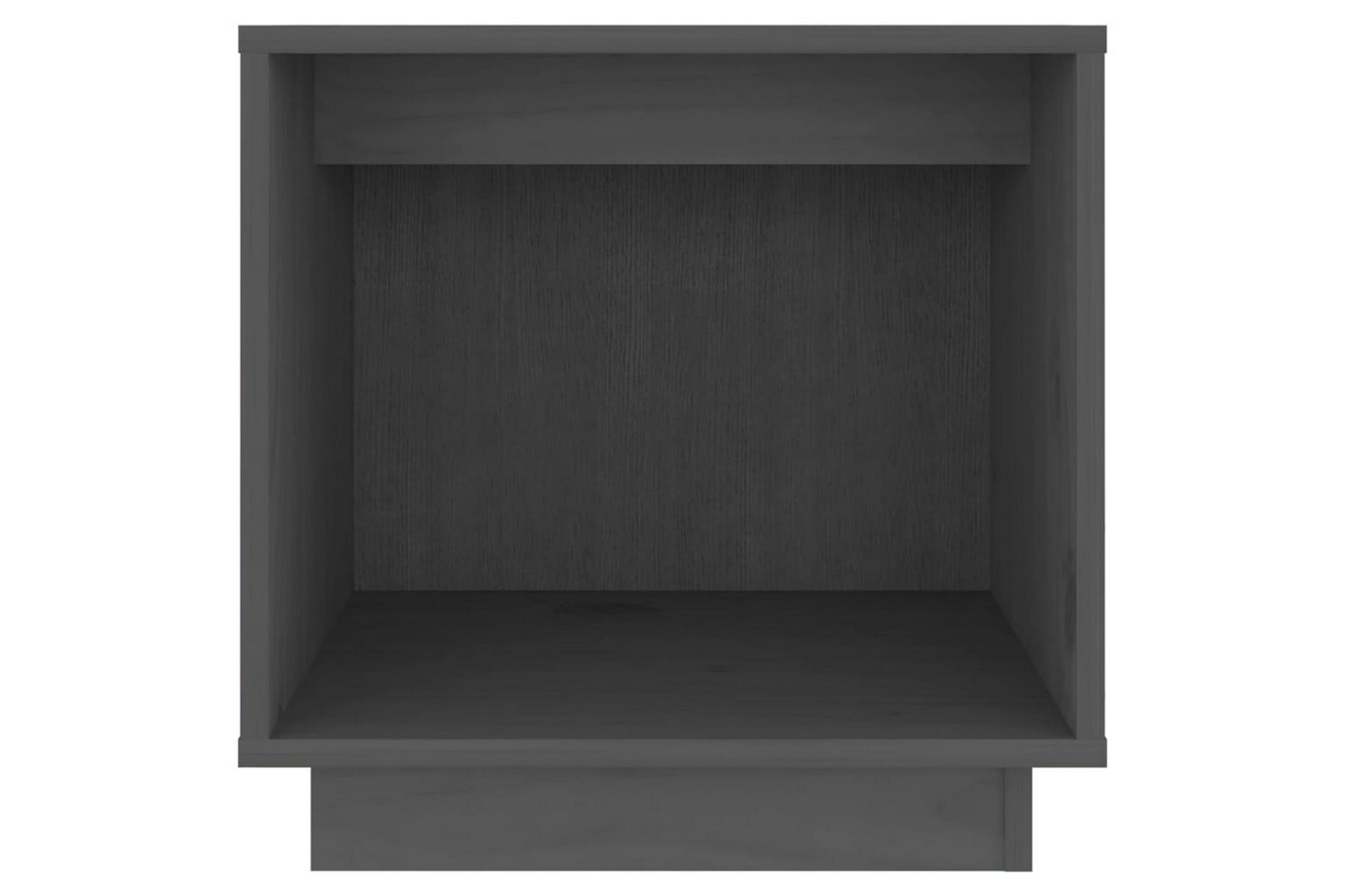 Nattbord 2 stk grå 40x30x40 heltre furu - Grå - Møbler - Bord - Avlastningsbord - Sengebord & nattbord