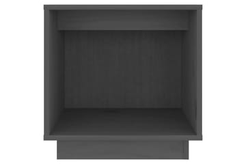 Nattbord 2 stk grå 40x30x40 heltre furu - Grå - Møbler - Bord - Avlastningsbord - Sengebord & nattbord