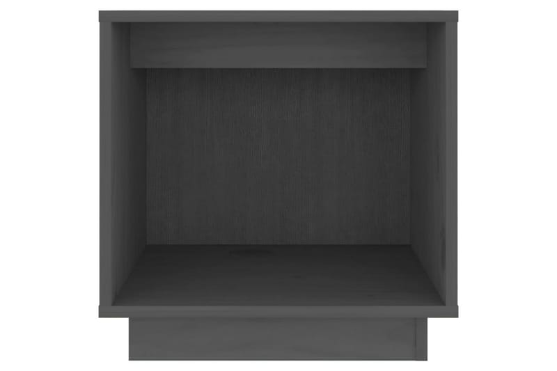 Nattbord 2 stk grå 40x30x40 heltre furu - Grå - Møbler - Bord - Avlastningsbord - Sengebord & nattbord