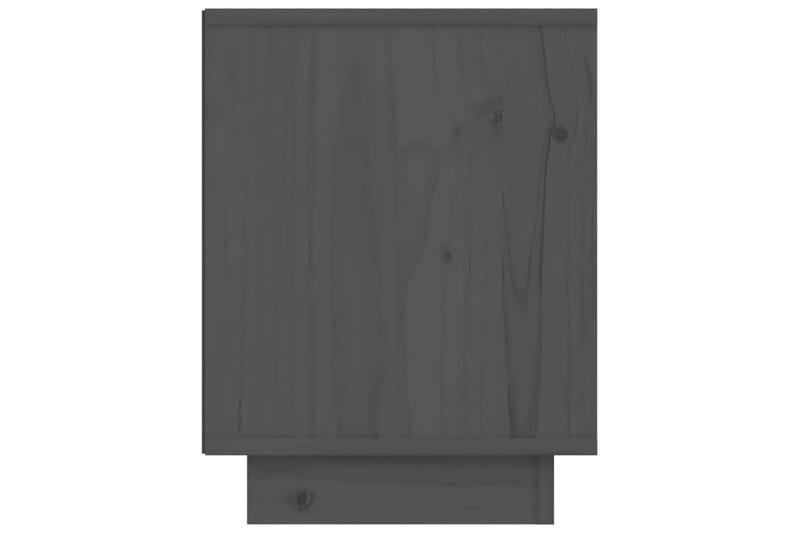 Nattbord 2 stk grå 40x30x40 heltre furu - Grå - Møbler - Bord - Avlastningsbord - Sengebord & nattbord