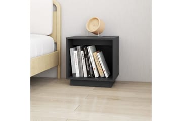 Nattbord 2 stk grå 40x30x40 heltre furu - Grå - Møbler - Bord - Avlastningsbord - Sengebord & nattbord