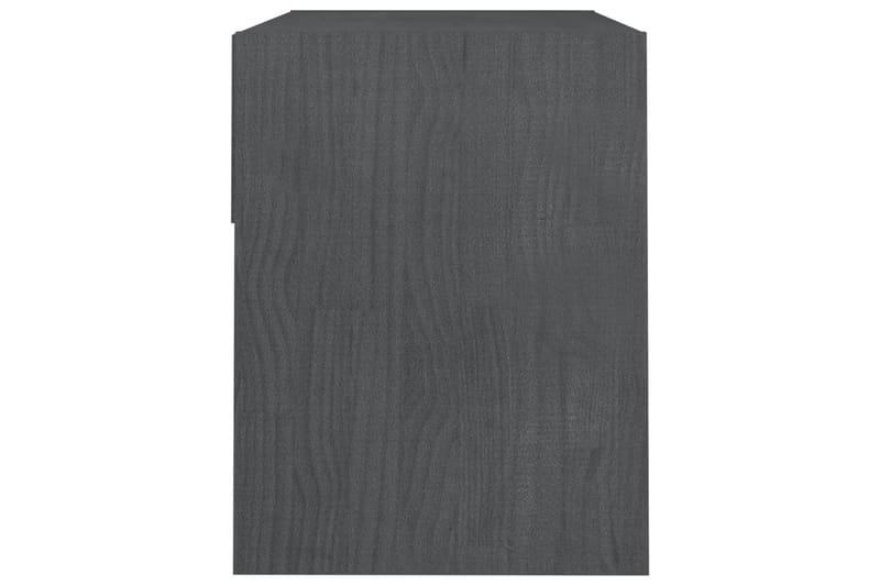 Nattbord 2 stk grå 40x31x40 cm heltre furu - Grå - Møbler - Bord - Avlastningsbord - Sengebord & nattbord