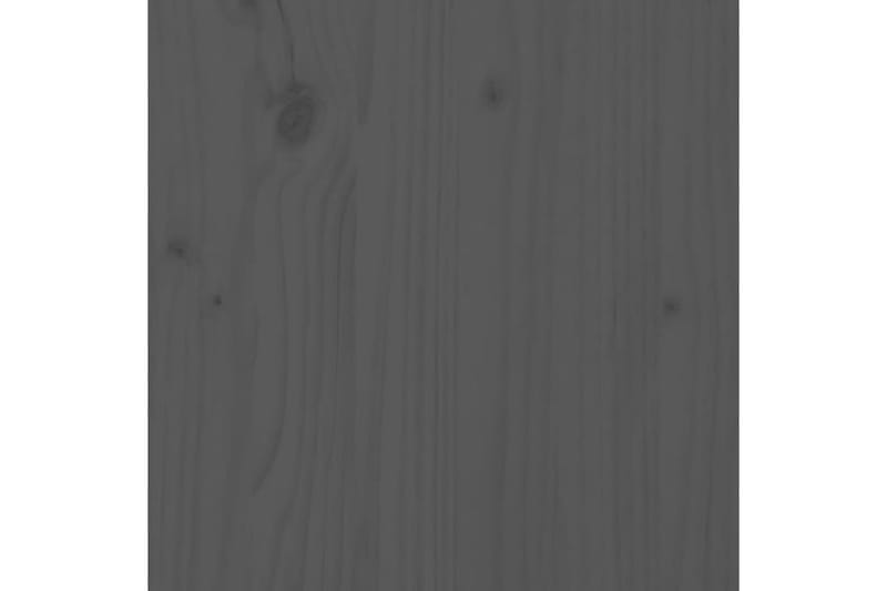 Nattbord 2 stk grå 40x34x40 cm heltre furu - Grå - Sengebord & nattbord