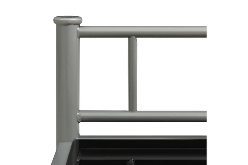 Nattbord 2 stk grå og svart metall og glass - Møbler - Bord - Avlastningsbord - Sengebord & nattbord