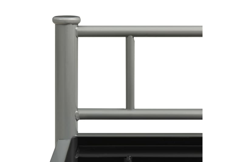 Nattbord 2 stk grå og svart metall og glass - Sengebord & nattbord