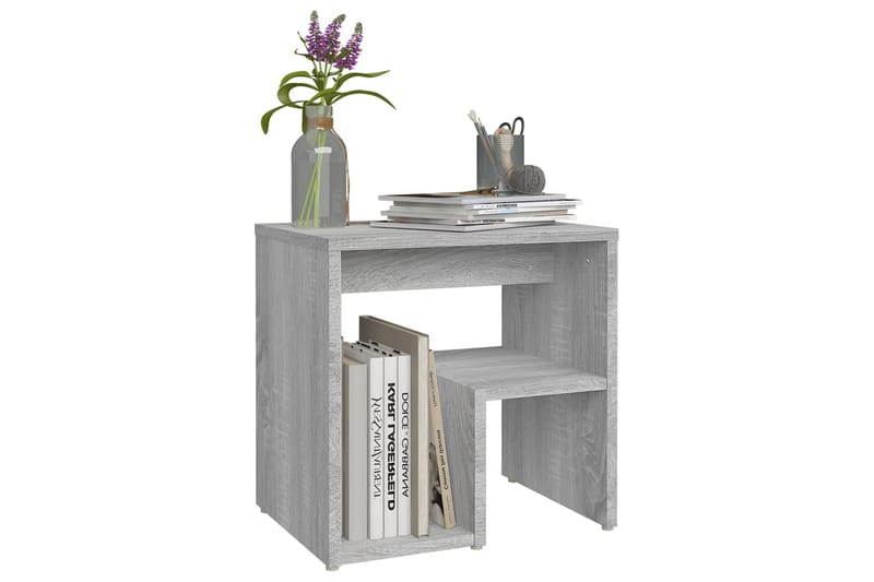 Nattbord 2 stk grå sonoma 40x30x40 cm konstruert tre - Grå - Møbler - Bord - Avlastningsbord - Sengebord & nattbord