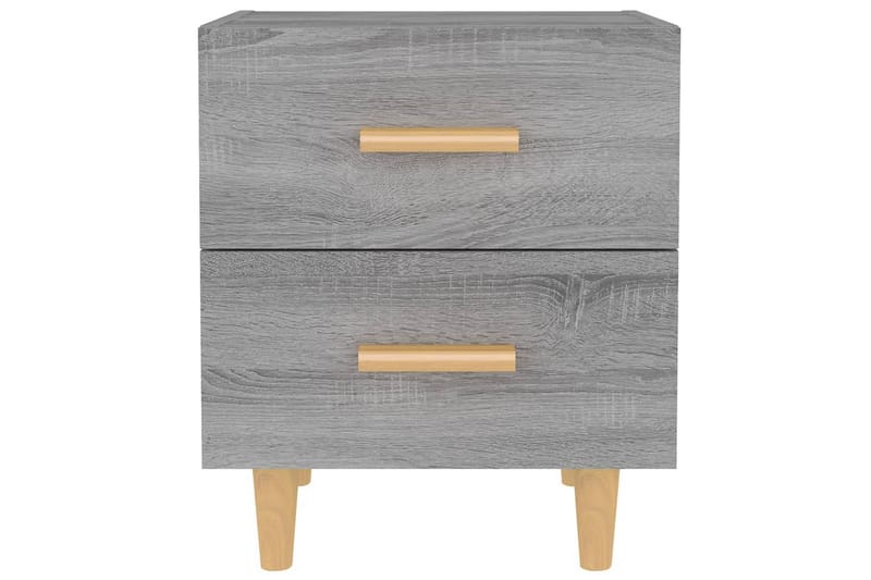 Nattbord 2 stk grå sonoma 40x35x47,5 cm - Grå - Møbler - Bord - Avlastningsbord - Sengebord & nattbord