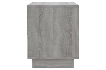 Nattbord 2 stk grå sonoma eik 45x34x44 cm sponplate - Grå - Møbler - Bord - Avlastningsbord - Sengebord & nattbord