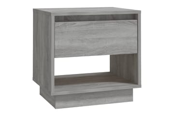 Nattbord 2 stk grå sonoma eik 45x34x44 cm sponplate - Grå - Møbler - Bord - Avlastningsbord - Sengebord & nattbord