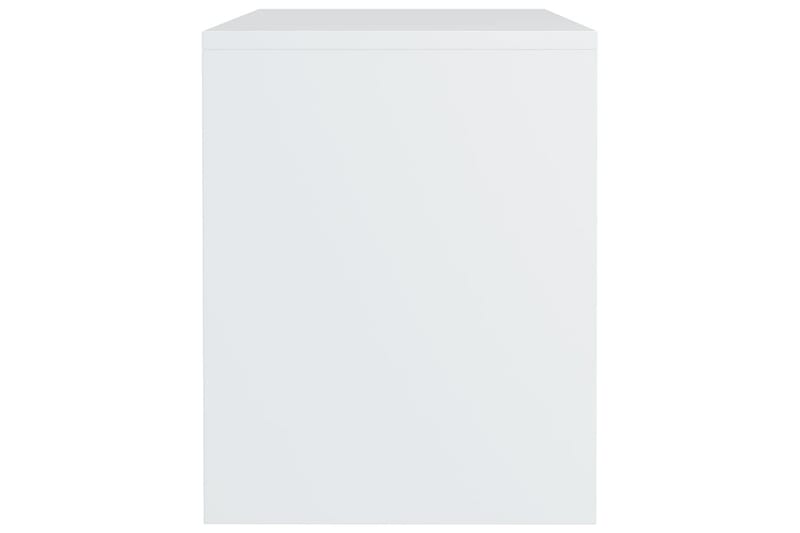 Nattbord 2 stk høyglans hvit 40x30x40 cm sponplate - Hvit - Møbler - Bord - Avlastningsbord - Sengebord & nattbord