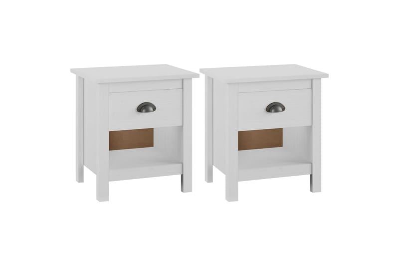 Nattbord 2 stk Hill Range 46x35x49,5 cm heltre furu - Møbler - Bord - Avlastningsbord - Sengebord & nattbord