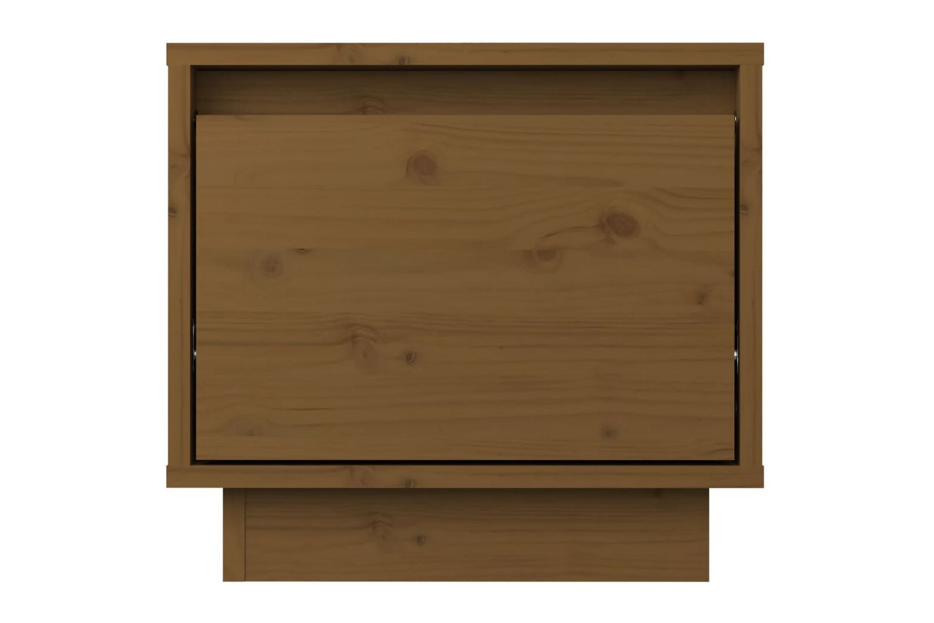 Nattbord 2 stk honningbrun 35x34x32 cm heltre furu - Brun - Møbler - Bord - Avlastningsbord - Sengebord & nattbord
