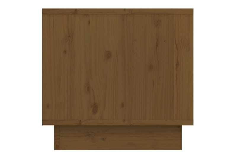 Nattbord 2 stk honningbrun 35x34x32 cm heltre furu - Brun - Sengebord & nattbord