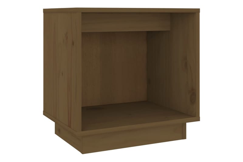 Nattbord 2 stk honningbrun 40x30x40 cm heltre furu - Brun - Sengebord & nattbord