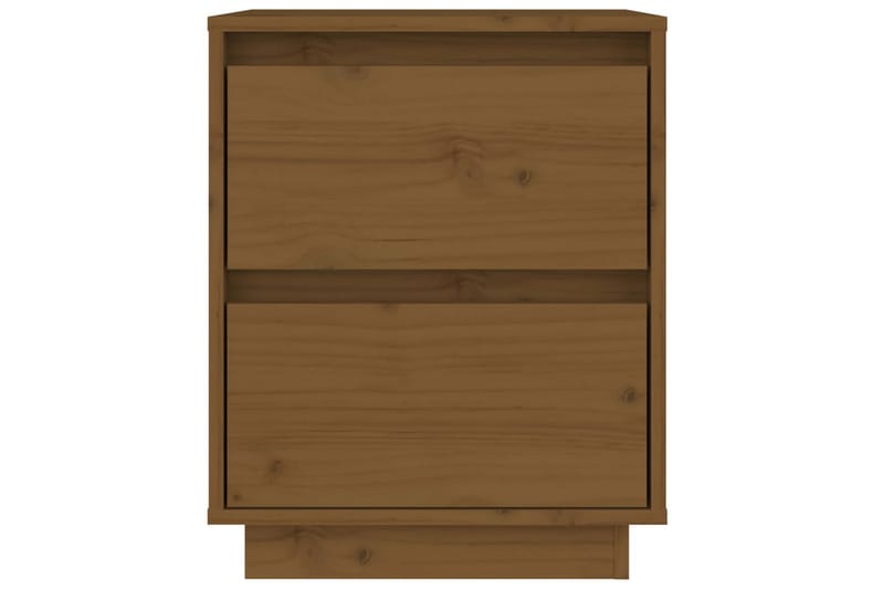 Nattbord 2 stk honningbrun 40x35x50 cm heltre furu - Brun - Sengebord & nattbord