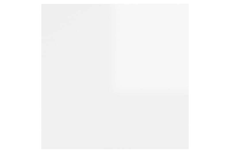 Nattbord 2 stk höyglans hvit 30,5x30x30 cm sponplate - Hvit - Møbler - Bord - Avlastningsbord - Sengebord & nattbord
