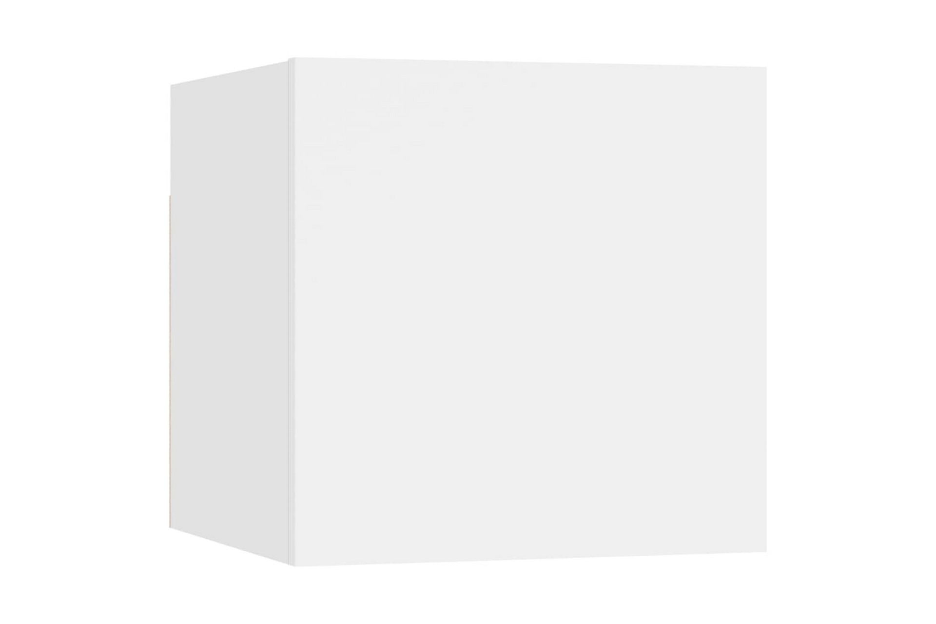 Nattbord 2 stk hvit 30,5x30x30 cm sponplate - Hvit - Møbler - Bord - Avlastningsbord - Sengebord & nattbord