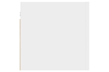 Nattbord 2 stk hvit 30,5x30x30 cm sponplate - Hvit - Møbler - Bord - Avlastningsbord - Sengebord & nattbord