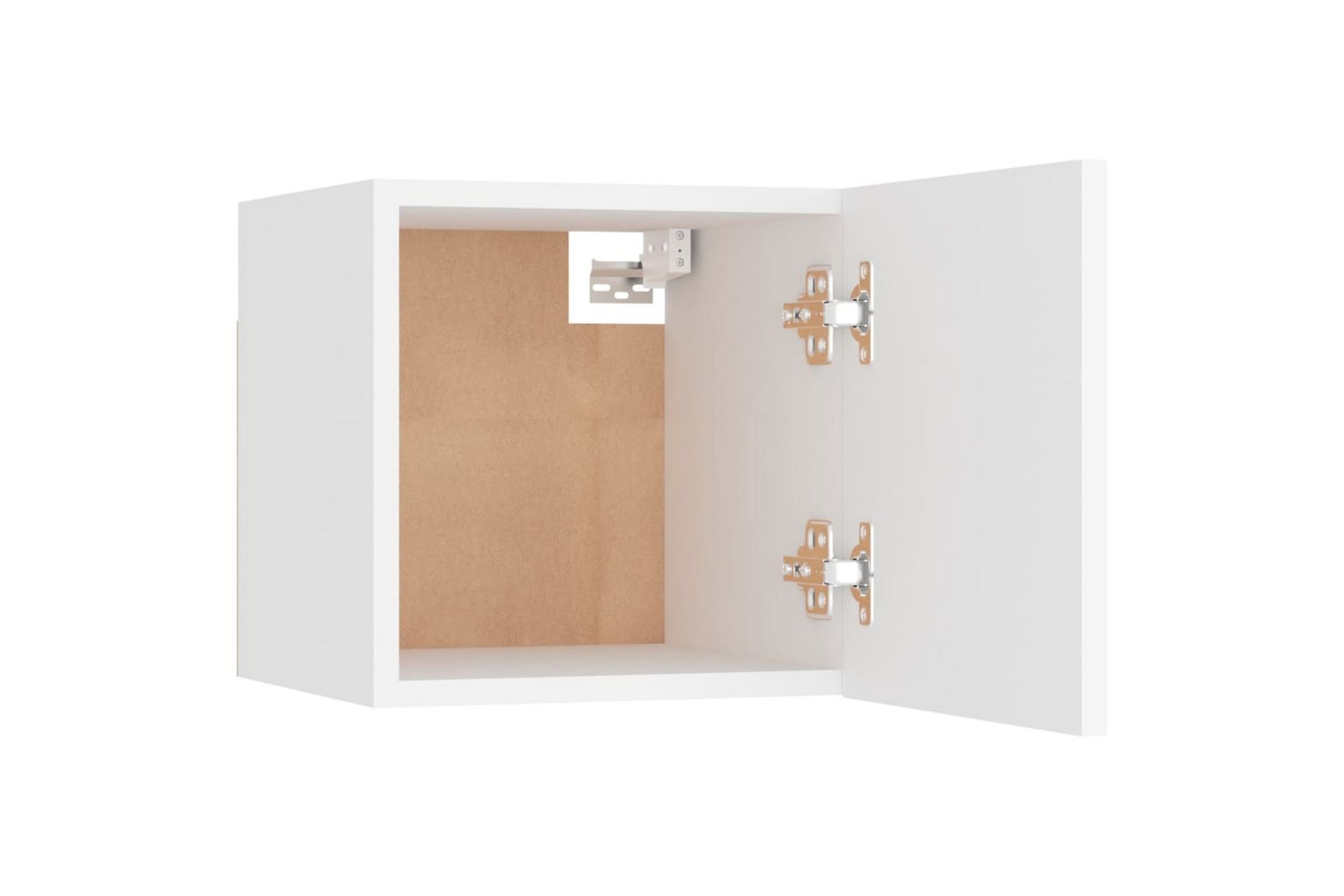 Nattbord 2 stk hvit 30,5x30x30 cm sponplate - Hvit - Møbler - Bord - Avlastningsbord - Sengebord & nattbord