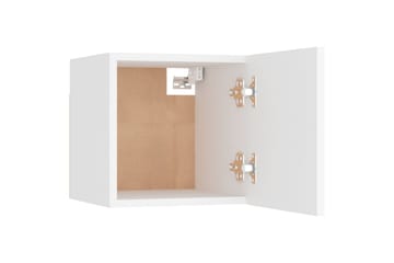 Nattbord 2 stk hvit 30,5x30x30 cm sponplate - Hvit - Møbler - Bord - Avlastningsbord - Sengebord & nattbord
