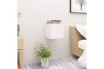 Nattbord 2 stk hvit 30,5x30x30 cm sponplate - Hvit - Møbler - Bord - Avlastningsbord - Sengebord & nattbord