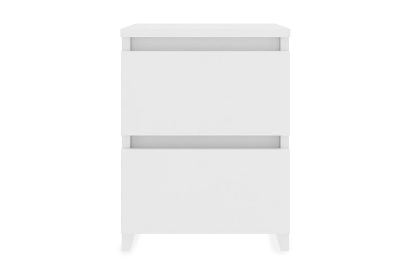 Nattbord 2 stk hvit 30x30x40 cm sponplate - Hvit - Møbler - Bord - Avlastningsbord - Sengebord & nattbord