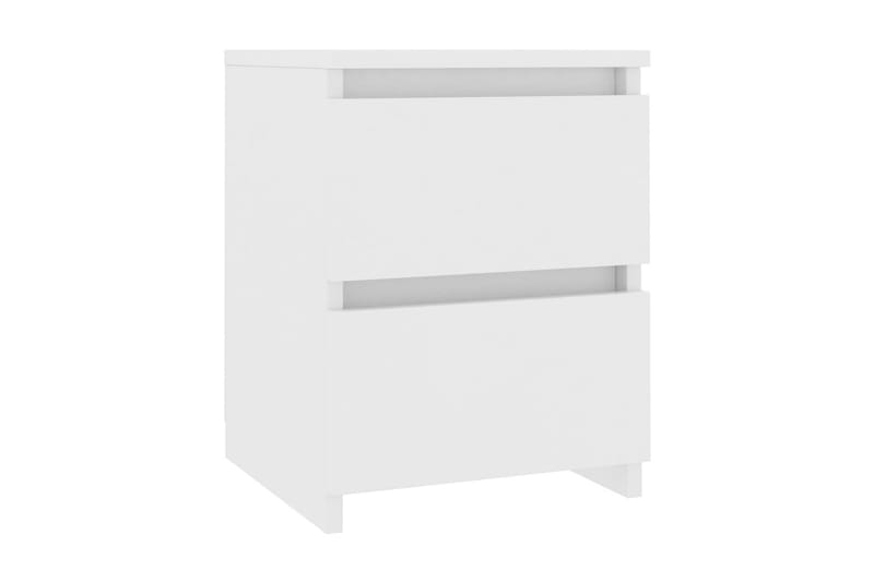 Nattbord 2 stk hvit 30x30x40 cm sponplate - Hvit - Møbler - Bord - Avlastningsbord - Sengebord & nattbord