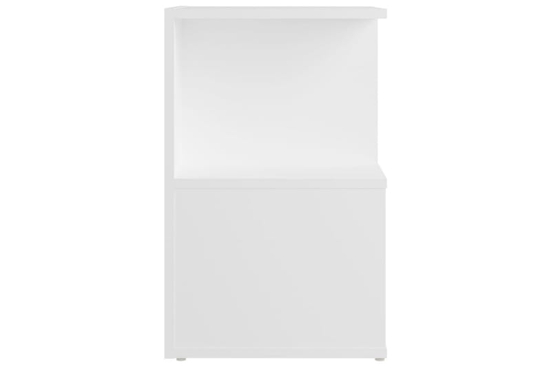 Nattbord 2 stk hvit 35x35x55 cm sponplate - Hvit - Møbler - Bord - Avlastningsbord - Sengebord & nattbord