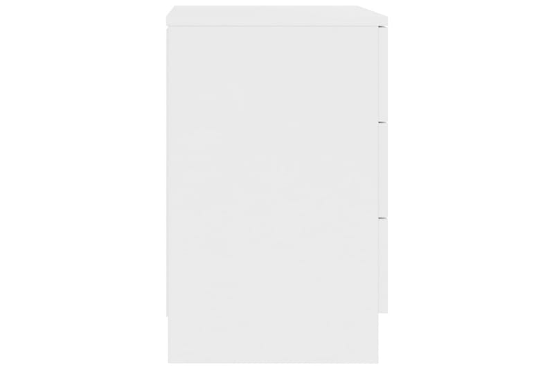Nattbord 2 stk hvit 38x35x56 cm sponplate - Hvit - Møbler - Bord - Avlastningsbord - Sengebord & nattbord