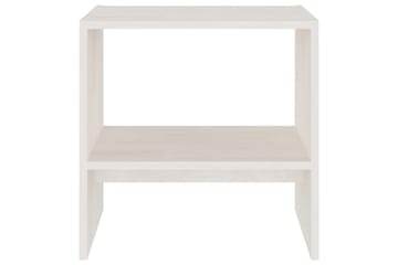 Nattbord 2 stk hvit 40x30,5x40 cm heltre furu - Hvit - Møbler - Bord - Avlastningsbord - Sengebord & nattbord