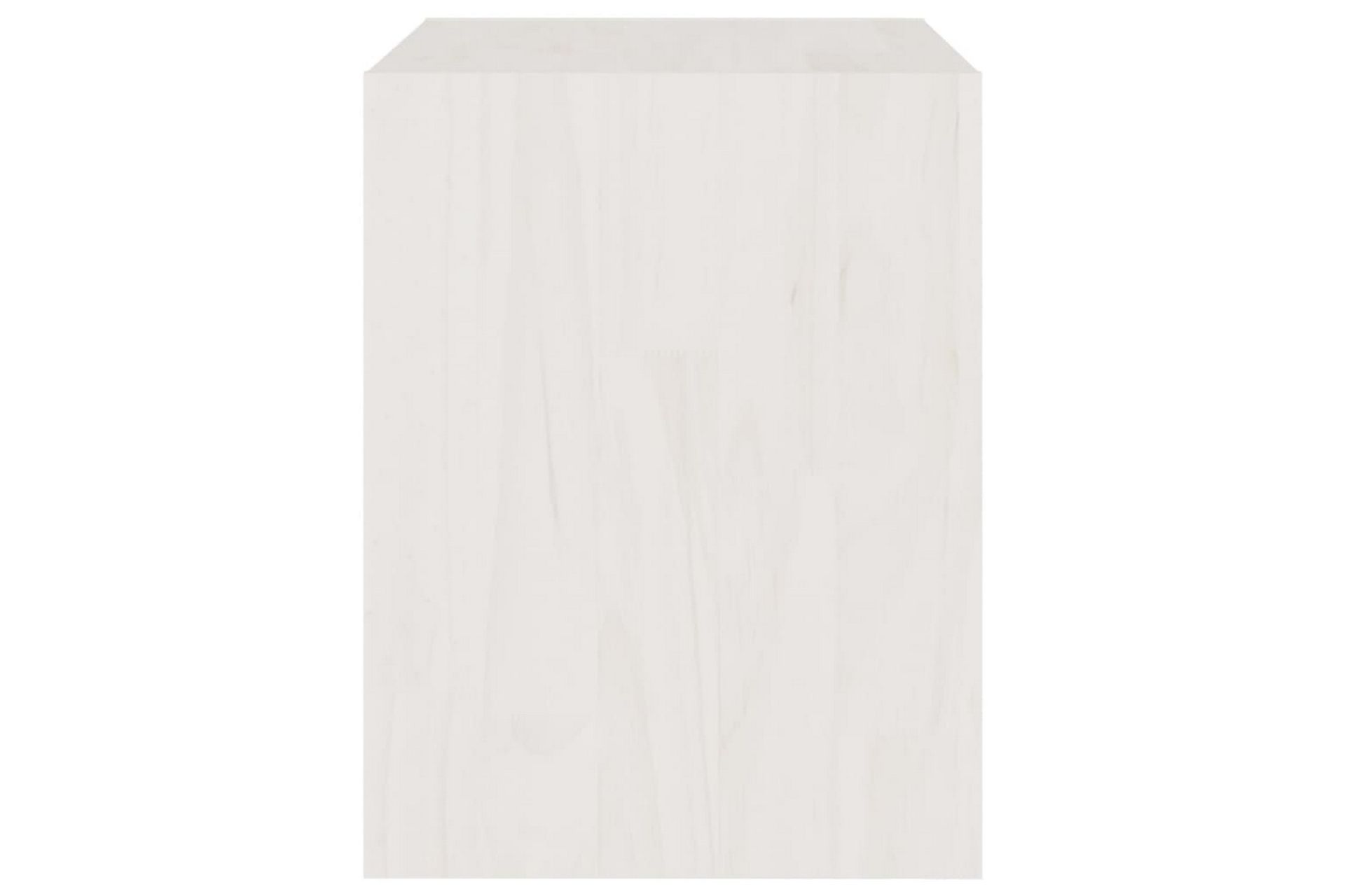Nattbord 2 stk hvit 40x30,5x40 cm heltre furu - Hvit - Møbler - Bord - Avlastningsbord - Sengebord & nattbord
