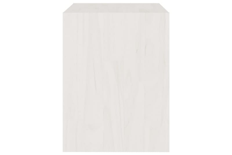 Nattbord 2 stk hvit 40x30,5x40 cm heltre furu - Hvit - Sengebord & nattbord